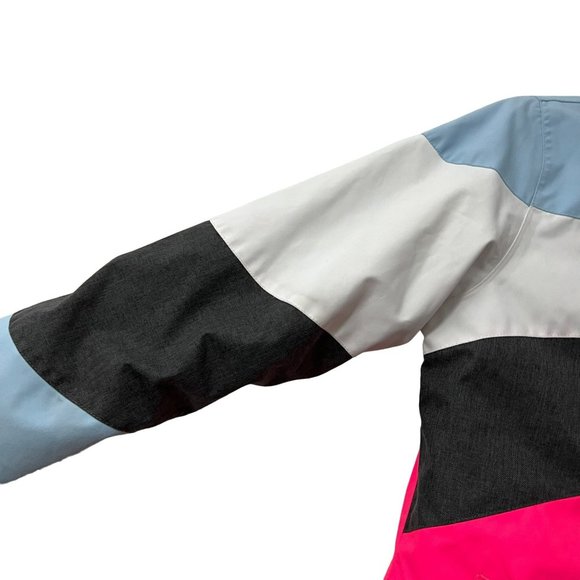 686 Girls Youth Pink Blue Colorblock Ray Insulated Snowboard Jacket 10K Small - Picture 4 of 7